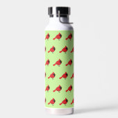 Niedlicher Cartoon Roter Kardinal mit Blume Trinkflasche (Links)