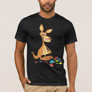 Niedlicher Cartoon Rummaging Kangaroo T - Shirt
