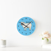 Niedlicher Cartoon Runde Wanduhr (Zuhause)