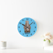 Niedlicher Cartoon Runde Wanduhr (Zuhause)