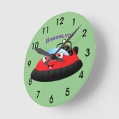 Niedlicher Cartoon Runde Wanduhr (Winkel)