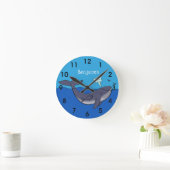 Niedlicher Cartoon Runde Wanduhr (Zuhause)