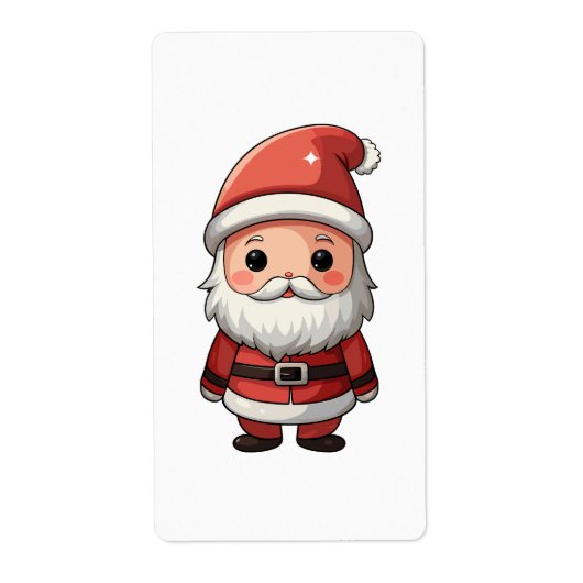 Niedlicher Cartoon Santa Claus Illustration (Vorne)