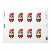 Niedlicher Cartoon Santa Claus Illustration (Vorne)