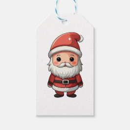 Niedlicher Cartoon Santa Claus Illustration Geschenkanhänger