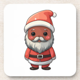 Niedlicher Cartoon Santa Claus Illustration Getränkeuntersetzer