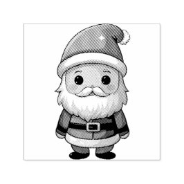 Niedlicher Cartoon Santa Claus Illustration Permastempel