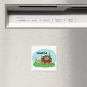 Niedlicher Cartoon Sasquatch Magnet (In Situ (Geschirrspüler))