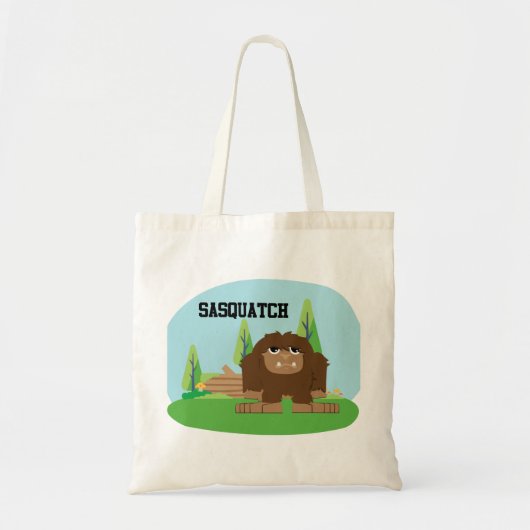 Niedlicher Cartoon Sasquatch Tragetasche (Vorne)