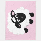 Niedlicher Cartoon Schafe Fleece Blanket (Vorderseite)