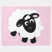 Niedlicher Cartoon Schafe Fleece Blanket (Vorderseite (Horizontal))