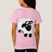 Niedlicher Cartoon Schafe T-Shirt (Rückseite)