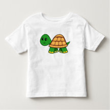 Niedlicher Cartoon-Schildkröte-Kleinkind-T - Shirt