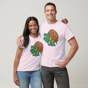 niedlicher Cartoon-Schildkrötencharakter T-Shirt