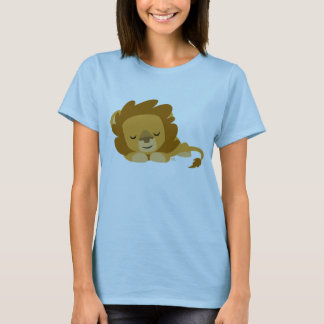 Niedlicher Cartoon Schlaflion Frauen T - Shirt