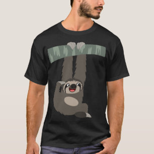 Niedlicher Cartoon-Schlamm, der von einem T - Shir T-Shirt