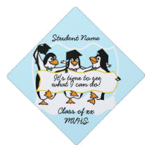 Niedlicher Cartoon Schließen Pinguine