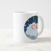 Niedlicher Cartoon Schlummerierung von Ferkeln Jum Jumbo-Tasse (Vorderseite Rechts)