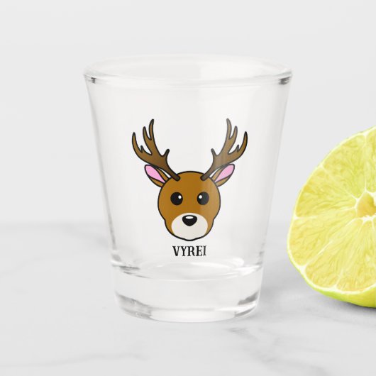 Niedlicher Cartoon Schnapsglas (Vorderseite)