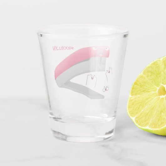 Niedlicher Cartoon Schnapsglas (Rückseite)