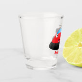 Niedlicher Cartoon Schnapsglas (Links)