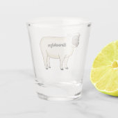 Niedlicher Cartoon Schnapsglas (Rückseite)