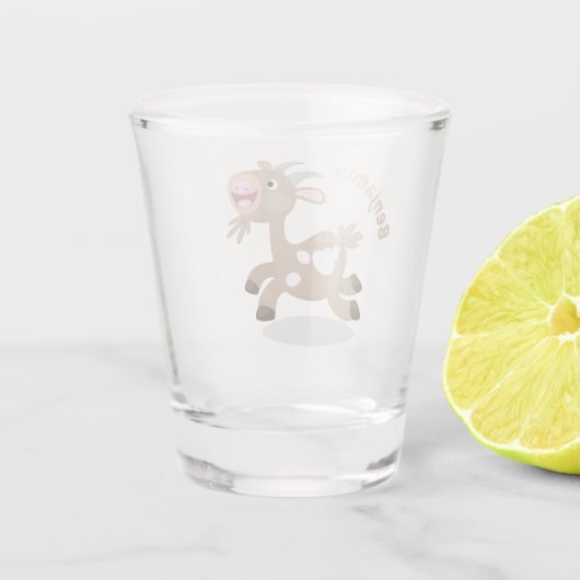 Niedlicher Cartoon Schnapsglas (Rückseite)