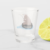 Niedlicher Cartoon Schnapsglas (Rückseite)