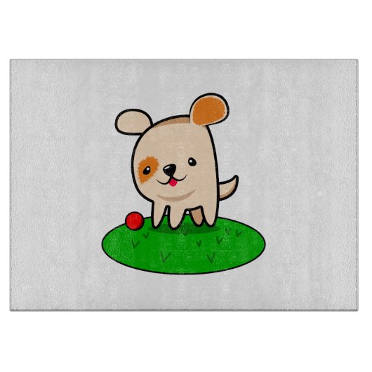 Niedlicher Cartoon Schneidebrett (Vorderseite)