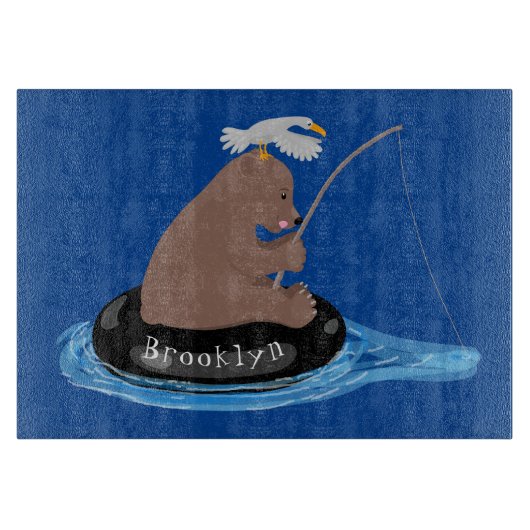 Niedlicher Cartoon Schneidebrett (Vorderseite)