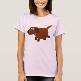 Niedlicher Cartoon Schokolade Labrador Frauen T - T-Shirt