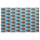 Niedlicher Cartoon Schokolade Labrador Stoff (Fat Quarter (45,7 x 55,9 cm))