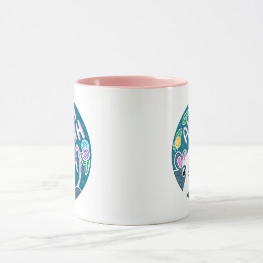 Niedlicher Cartoon Schrei-Possum Tasse (Zentrum)