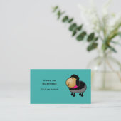 Niedlicher Cartoon Schwarze Schafe Zeichnend Visitenkarte (Stehend Vorderseite)