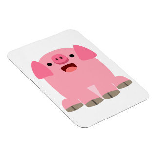 Niedlicher Cartoon Schwein Flexible Magnet