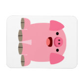 Niedlicher Cartoon Schwein Flexible Magnet (Horizontal)
