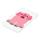 Niedlicher Cartoon Schwein Flexible Magnet (Linke Seite)