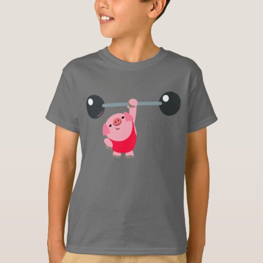 Niedlicher Cartoon Schweine T - Shirt (Vorderseite)