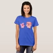 Niedlicher Cartoon Schweine T - Shirt (Vorne ganz)