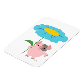 Niedlicher Cartoon Schweinefleisch mit geschenktem Magnet