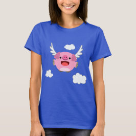 Niedlicher Cartoon Schweinefleisch T - Shirt