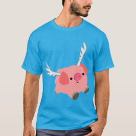Niedlicher Cartoon Schweinefleisch T - Shirt