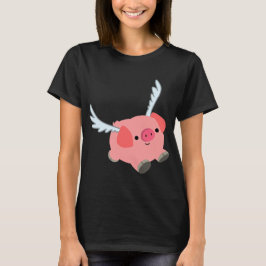 Niedlicher Cartoon Schweinefleisch T - Shirt