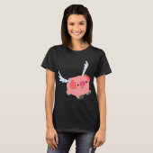 Niedlicher Cartoon Schweinefleisch T - Shirt (Vorne ganz)