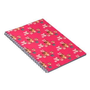 Niedlicher Cartoon-Schweinegrippe-Notebook Notizblock