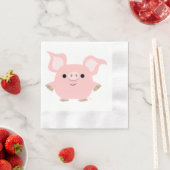 Niedlicher Cartoon Schweinepapier Napkins Serviette (Beispiel)