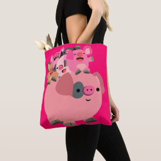 Niedlicher Cartoon Schweineschlachtkörper Tasche