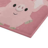 Niedlicher Cartoon Schweinezuchtkasten Schneidebrett (Ecke)