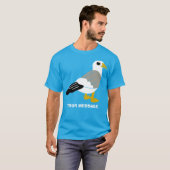 Niedlicher Cartoon Seagull Graphic Custom Messsage T-Shirt (Vorne ganz)