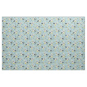 Niedlicher Cartoon Seagulls Hellblau, weiß, grau Stoff (Fat Quarter (45,7 x 55,9 cm))